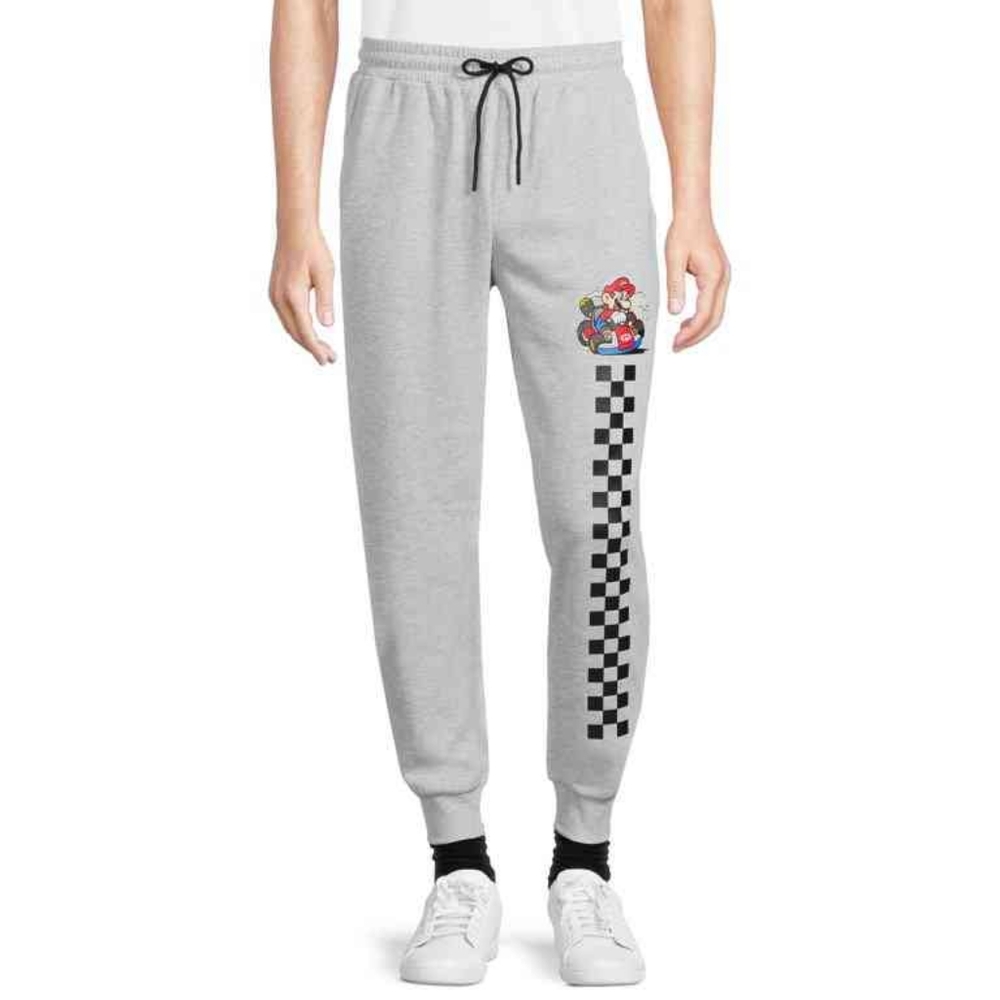 Nintendo Mario Kart Men's Collegiate Graphic Print Joggers 3XL